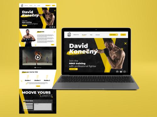 Web design_MMA fighter